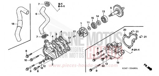 WATER PUMP CR125R3 de 2003